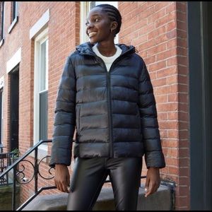 A New Day Lightweight Puffer Jacket - Jet Black XS